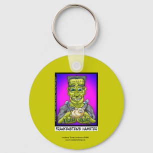 Frankensteins Hamster Grappige Cartoon Sleutelhang Sleutelhanger