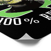 Frankenstein's Monster - 100% gerecycled S Funny H Poster (Hoek)