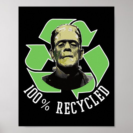 Frankenstein's Monster - 100% gerecycled S Funny H Poster (Voorkant)