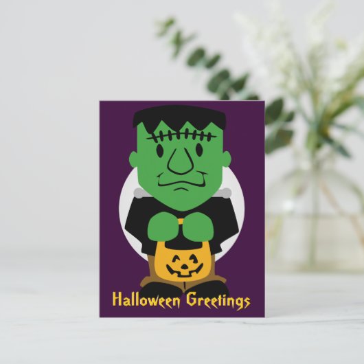 Frankenstein's Monster Briefkaart (Staand voorkant)