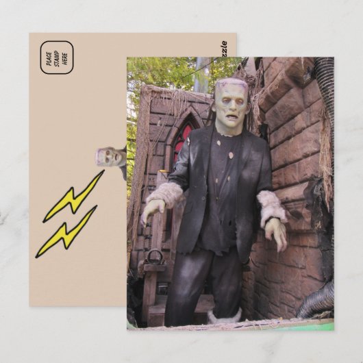 Frankenstein's Monster Briefkaart - editie 2023 (Voorkant / Achterkant)
