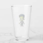 Frankenstein's Monster - Grappige Halloween Cartoo Glas (Achterkant)