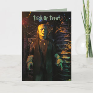 Frankenstein's Monster Halloween Card Feestdagen Kaart