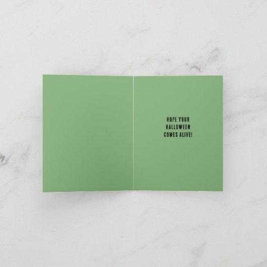 Frankenstein's monster Halloween Feestdagen Kaart (Binnen)