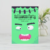 Frankenstein's monster Halloween Kaart (Staand voorkant)