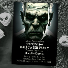 Frankenstein's Monster Halloween Kostuumfeest Kaart