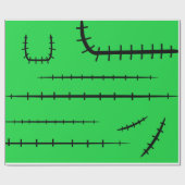 Frankenstein's Monster Hecht Littekens Cadeaupapier (Vlak)