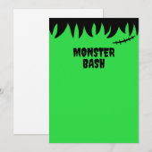Frankensteins monster hecht littekens en haar kaart (Voorkant / Achterkant)