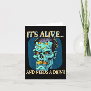 Frankensteins Monster Het Leeft En Heeft Eén Drank Kaart