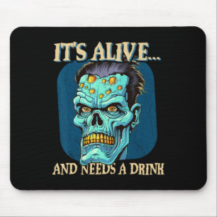 Frankensteins monster Het leeft en heeft een Drink Muismat