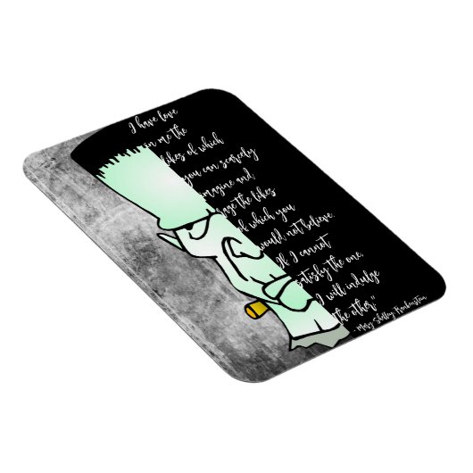 Frankenstein's monster, Shelley Love & Rage Quote Magneet (Rechterzijde)