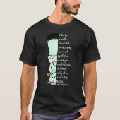 Frankenstein's monster, Shelley Love & Rage Quote T-shirt (Voorkant)