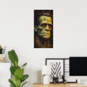 Frankenstein's Monster Telefoon Wallpaper of Poster (Thuiskantoor)