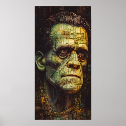 Frankenstein's Monster Telefoon Wallpaper of Poster (Voorkant)