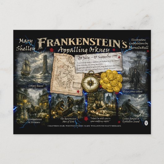 Frankenstein's verschrikkelijke Orkney van BurnsIn Briefkaart (Voorkant)