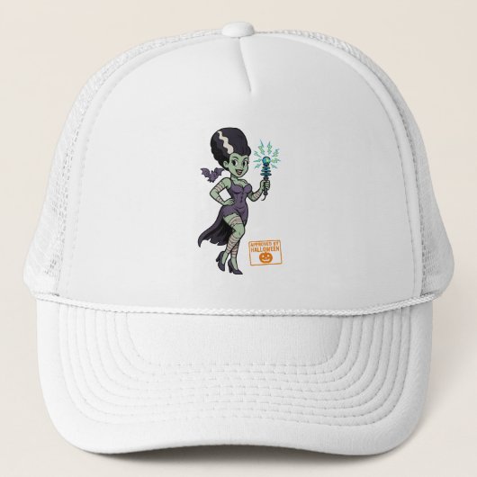 Frankensteins vrouw Cartoon Trucker Pet (Voorkant)