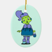 Frankenstina Keramisch Ornament (Voorkant)