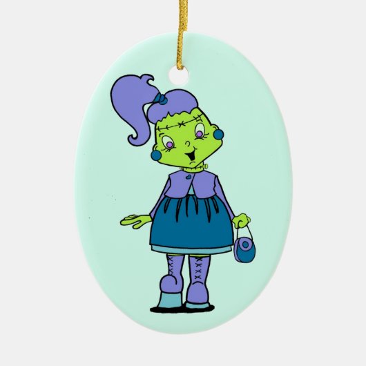Frankenstina Keramisch Ornament (Voorkant)