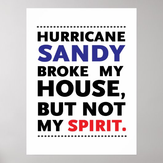 Frankenstorm Hurricane Sandy Poster (Voorkant)