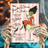 FrankenWeenies & Martinis Halloween Bridal Shower Kaart