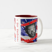 frankforprez-mok tweekleurige koffiemok (Voorkant rechts)