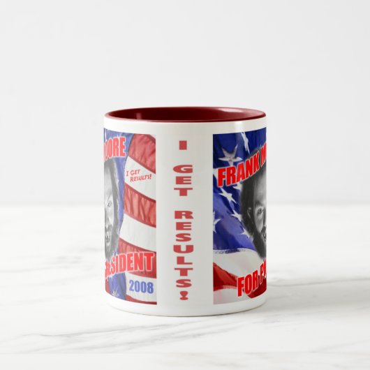 frankforprez-mok tweekleurige koffiemok (Center)