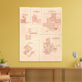 Frankfort, Clinton Co. met Tipton Canvas Afdruk (Insitu (Woonkamer))