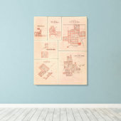 Frankfort, Clinton Co. met Tipton Canvas Afdruk (Insitu (Houten vloer))