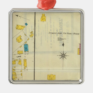 Frankfort, Kentucky 14 Metalen Ornament