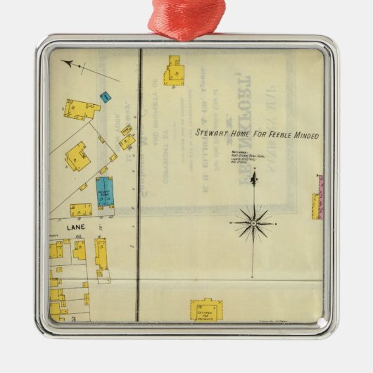 Frankfort, Kentucky 14 Metalen Ornament (Voorkant)