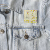 Frankfort, Kentucky 5 Vierkante Button 5,1 Cm (In situ)