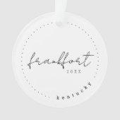 Frankfort, Kentucky KY Travel Verenigde Staten Ornament (voorkant)