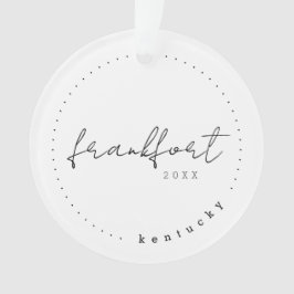 Frankfort, Kentucky KY Travel Verenigde Staten Ornament