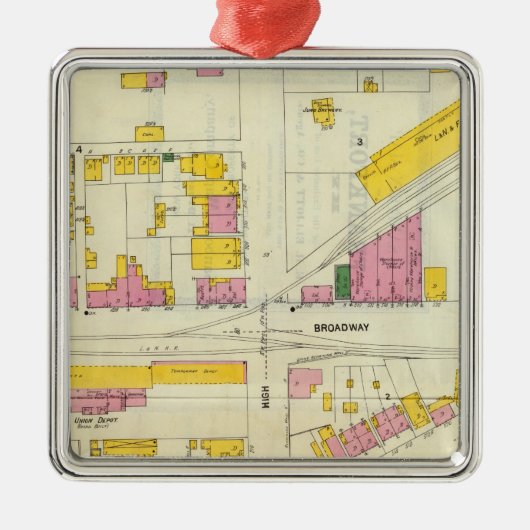 Frankfort, Kentucky Metalen Ornament (Voorkant)