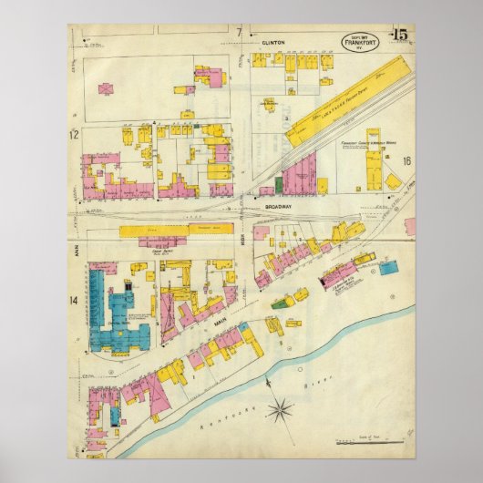 Frankfort, Kentucky Poster (Voorkant)