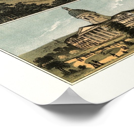 Frankfort, KY Panoramic Map - 1871 Poster (Hoek)