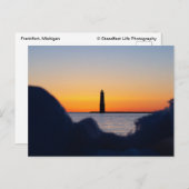 Frankfort Light Icy Silhoette Briefkaart (Voorkant / Achterkant)