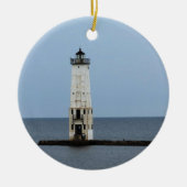 Frankfort Lighthouse Keramisch Ornament (Voorkant)