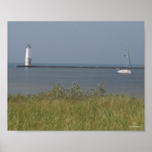 Frankfort Lighthouse - Michigan Poster