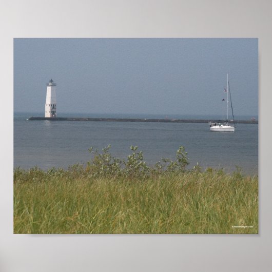 Frankfort Lighthouse - Michigan Poster (Voorkant)