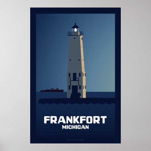Frankfort Lighthouse, Michigan Poster (Voorkant)