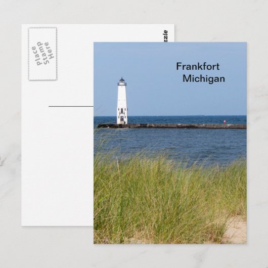 Frankfort Michigan Briefkaart (Voorkant / Achterkant)