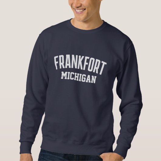Frankfort Michigan geprint sweatshirt (Voorkant)