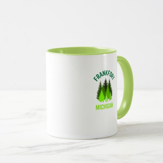Frankfort Michigan Hometown Coffee Mok (Voorkant rechts)