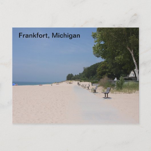 Frankfort Michigan Lakeshore Briefkaart (Voorkant)