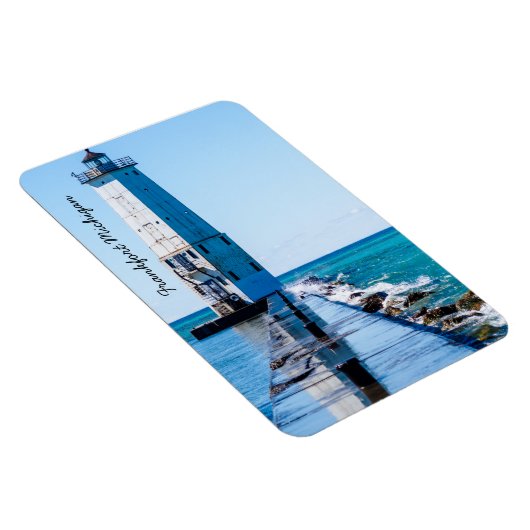 Frankfort Michigan Lighthouse Magneet (Rechterzijde)