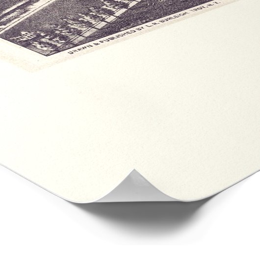 Frankfort, New York Panoramic Map - 1887 Poster (Hoek)