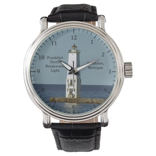 Frankfort North Breakwater Light watch Horloge (Voorkant)