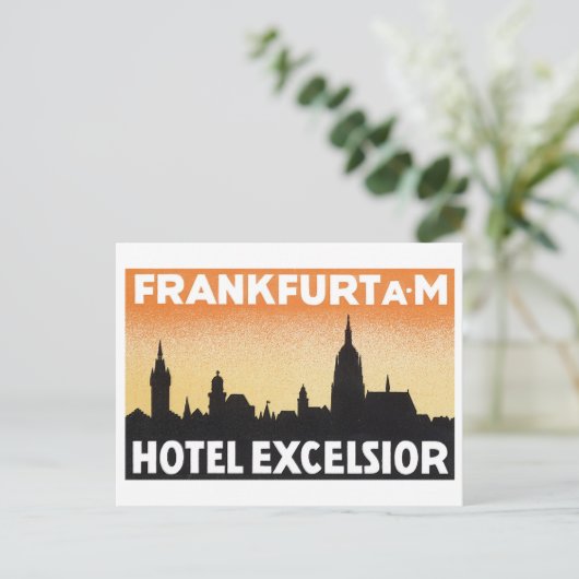 Frankfurt AM Hotel Excelsior Briefkaart (Staand voorkant)