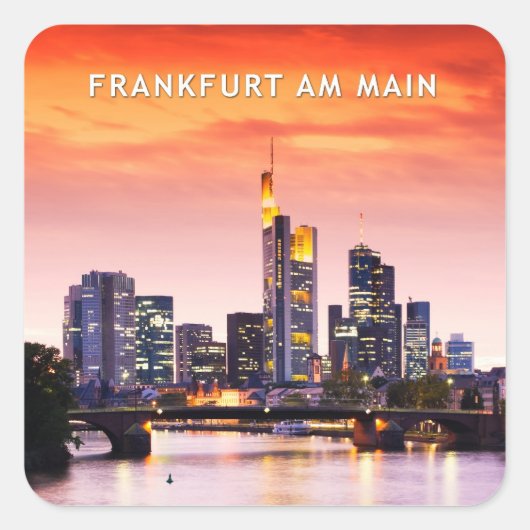 Frankfurt am Main 02C Vierkante Sticker (Voorkant)